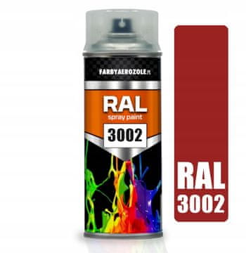 shumee Akrilni lak v spreju RAL 3002 karminasto rdeča 400 ml karminasto rdeča sijaj