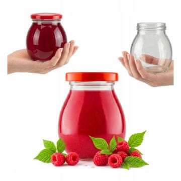 shumee Veliki kozarec 245 ml s pokrovom za med, marmelado, sladoled, darila, sokove