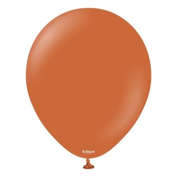 shumee Kalisan Retro baloni v barvi rjave oranžne barve, oranžni, 30 cm, 100 kosov.