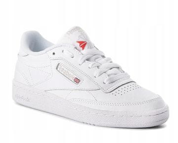 Reebok Ženski športni copati Reebok Club C 85 iz belega usnja, 37,5 37,5 3_9 OZADJA
