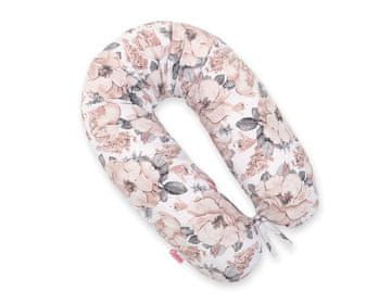 Bobono Bombažna prevleka za vzglavnik za daljše nosečniške vzglavnike - Sepia Roses