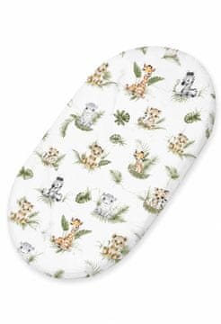 MY SWEET BABY Bombažna rjuha za voziček Moses košara Boho gondola 75x35 cm - Little Safari