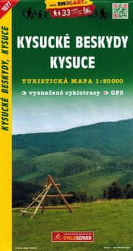 Shocart Kysucke Beskydy / Kysucke Beskydy. Turistična karta 1077. Izd. 2024. Shocart