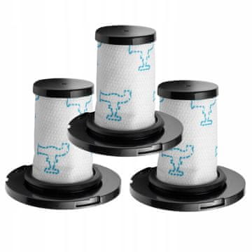 shumee Filtri za tefal X-Force Flex 11,60 12,60 14,60 15,60 Rowenta X-Force 3 kosi.