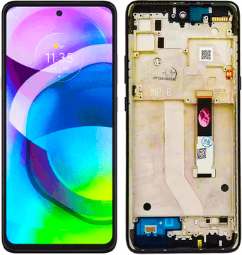 shumee LCD zaslon + zaslon na dotik Motorola Moto G 5G XT2113 (obnovljen) črn okvir