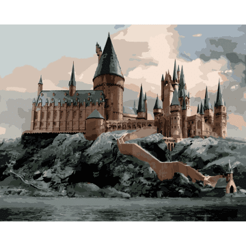 shumee Slikanje po številkah Slike za slikanje - Harry Potter Bradavičarka 50x40 cm