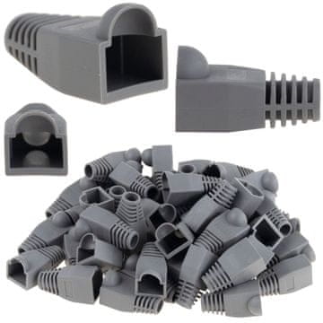TOP GIFT TG66225 RJ45 Pokrov za omrežni vtič RJ-45, komplet 50 gumijastih pokrovčkov