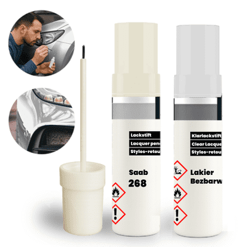 shumee Saab 268 Touch-Up - Komplet za popravilo manjših prask in odkruškov, srebrn