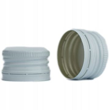 shumee 100x pokrovčki za steklenice fi 28 mm beli pokrovčki za steklenice 28x18 mm