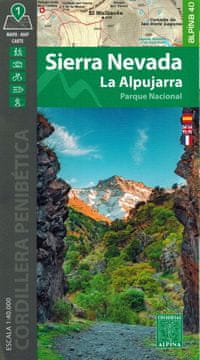 shumee Narodni park Sierra Nevada, La Alpujarra. Izdaja 2023. Turistični zemljevid