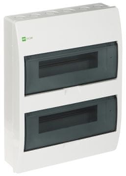 Elektro-Plast 24-modulna nadometna razdelilna omarica elegant-2X12/NT/W/EPN Elektro-Plast
