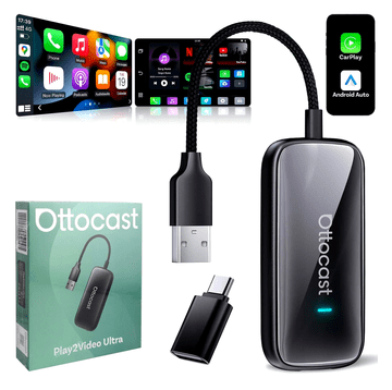 Ottocast Avtomobilski adapter Ottocast Play2Video Ultra Carplay/Android Auto vse v 1