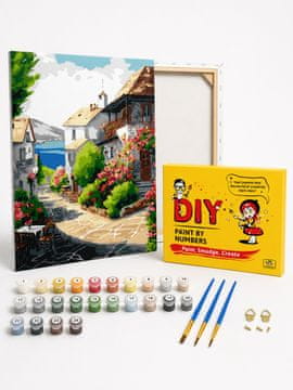 shumee Slikanje po številkah z okvirjem Slike za slikanje - Obmorsko mesto 40x50cm