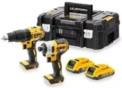 shumee Dewalt kombinirani komplet 18V (DCD778+DCF787) 2x2.0Ah tstak II DCK2060D2T