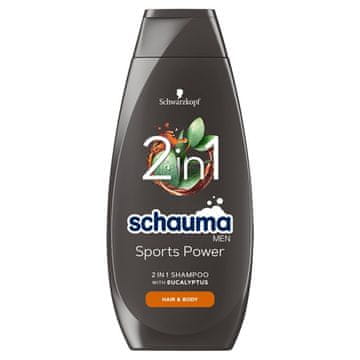 Schauma Schauma Men Sports Powers 2v1 šampon za lase in telo z evkaliptusom 400 ml