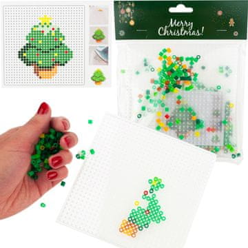 TOP GIFT TG69618 DIY sestavljanka iz perlic, mozaik iz perlic, božična sestavljanka
