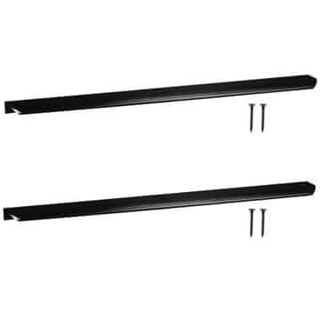 shumee Ročaj za pohištvo Modern Edge iz aluminija, mat črne barve, 500 mm, 2 kosa