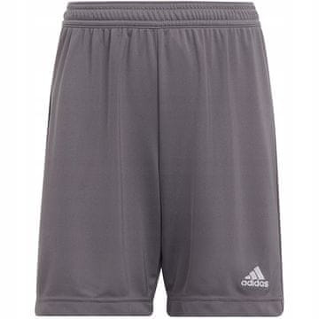 Adidas Y9902 Adidas kratke hlače nad kolenom, poliester, sive barve, velikost 152