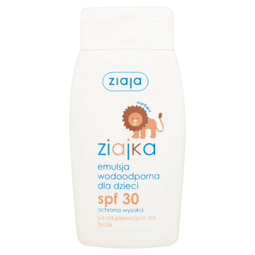 Ziaja Ziaja Ziajka vodoodporna emulzija SPF30 za obraz in telo za otroke 125 ml