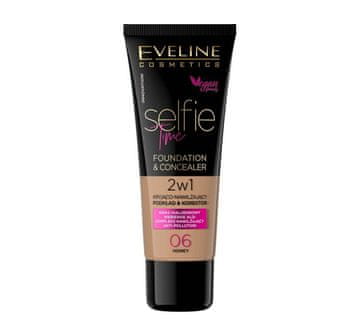 Eveline Eveline Selfie Time Coverage vlažilni tekoči puder odtenek 06 Honey 30 ml
