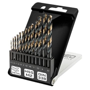 shumee Svedri za kovino HSS-CNC, 124°, "Pro-Tec", 1,5 - 6,5 mm, komplet 13 kosov