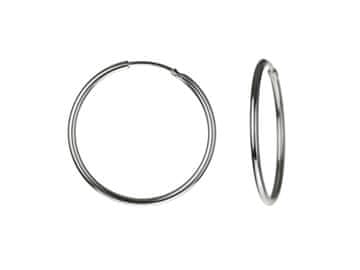shumee Srebrni obročki, veliki 3 cm, debeli 30 mm, 1,8 mm, srebro 925, elegantni