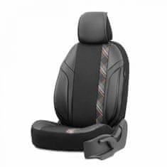 AMIO Komplet prevlek za avtosedeže oto horizon 1805 oranžne barve s 3 zadrgami