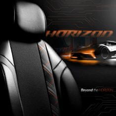 AMIO Komplet prevlek za avtosedeže oto horizon 1805 oranžne barve s 3 zadrgami