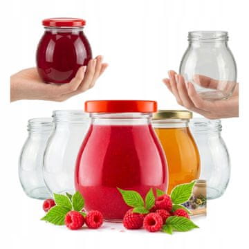 shumee 5X kozarec majo 245 ml z navojnim pokrovčkom, kozarec za med in marmelado