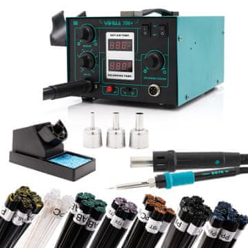 shumee Profesionalni varilec plastike Yihua 706+ s kompletom za spajkanje PLAST1