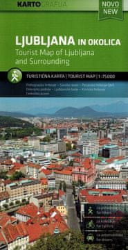 shumee Ljubljana / Ljubljana in okolica 1:75.000. Turistična karta. Kartografija