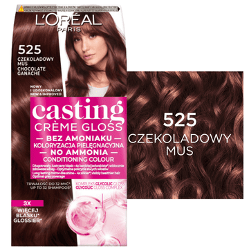 shumee L'Oreal Paris Casting Creme Gloss barva za lase 525 Čokoladna pena