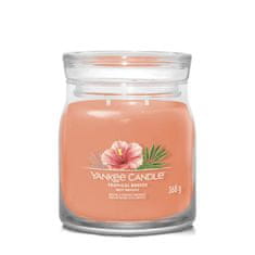 Yankee Candle Tropski vetrič - Yankee Candle Signature - Srednja sveča z dvema stenjema