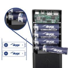 Akyga Brezžični polnilnik Power Bank AK-BC-05 12x Li-Ion 18650 QI QC4+ PD 22.5W