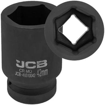 JCB JCB 1" 42 mm globok udarni nasadni ključ Cr-Mo šesterokotni nasadni ključ