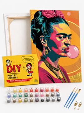 shumee Slikanje po številkah z okvirjem Slike za slikanje - Frida Kahlo 40x50 cm