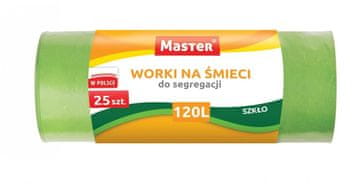Master Vrečke za smeti Master Garbage za sortiranje stekla 120L zelene 25 kosov
