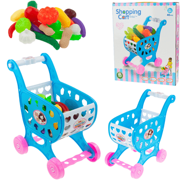 TOP GIFT Nakupovalni voziček TG55704 z dodatki za sadje in zelenjavo, supermarket
