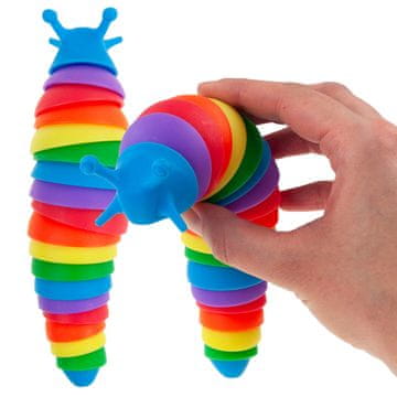 TOP GIFT TG71182 antistresna gosenica črv polž senzorična antistresna prstna polž