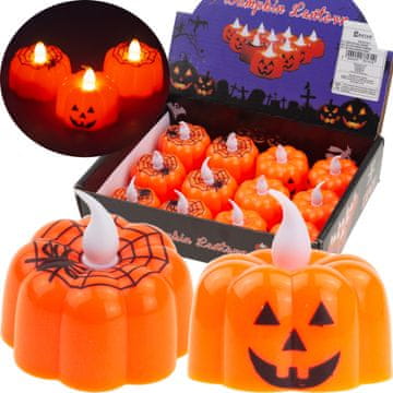 TOP GIFT TG73370-1 bučne sveče LED halloween lampijoni okraski komplet 12 baterij