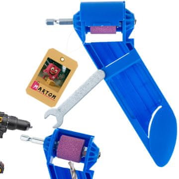 TOP GIFT TG80297 brusilnik za svedre/izvijače za brušenje svedrov 2-12,5 mm moder