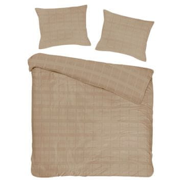 Darymex Bombažna posteljnina 180x200 saten Marsela Premium - makosatin temno bež