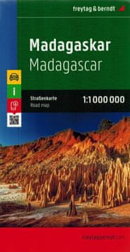 shumee Madagaskar 1:1.000.000. Cestni in turistični zemljevid. Freytag & Berndt