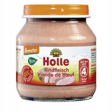 Holle Goveje meso BREZ dodanih sladkorjev brez glutena demeter BIO 125g luknja