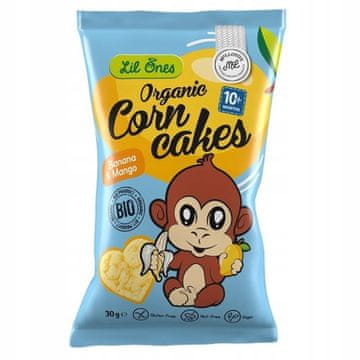 INNA Brezglutenski koruzni čips z banano in mangom, ekološki, 30 g, McLloyd's