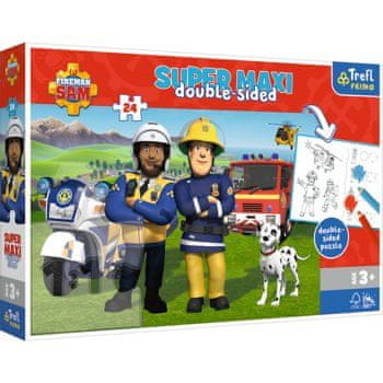 shumee Trefl 41015 Puzzle 24 super maxi Gasilec Sam in njegova ekipa pomočnikov