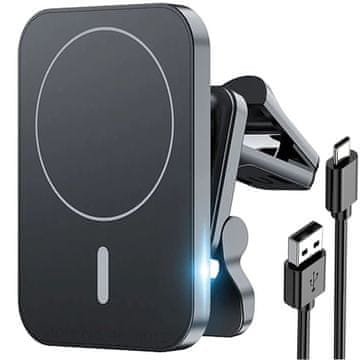 shumee Indukcijski polnilnik QI za avto, držalo za MagSafe za iPhone 15W Koanni