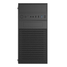 Akyga Akyga AK19BK ohišje za računalnik Micro ATX, stolp, USB-C, USB 3.0, črno