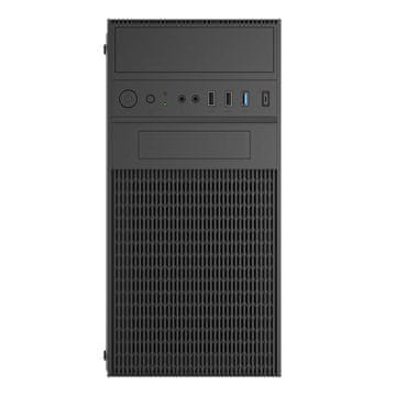 Akyga Akyga AK19BK ohišje za računalnik Micro ATX, stolp, USB-C, USB 3.0, črno