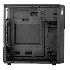Akyga Akyga AK19BK ohišje za računalnik Micro ATX, stolp, USB-C, USB 3.0, črno